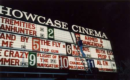 Showcase Cinemas Sterling Heights - Old Marquee From Ron Wittebols (newer photo)